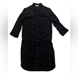 Standard James Perse Shirt Dress Size 1 Black